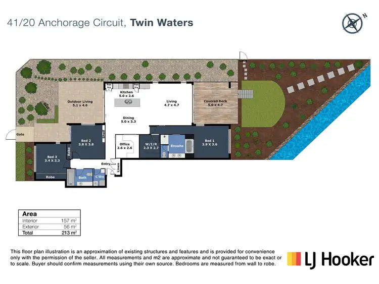 Floorplan of Homely unit listing, 41/20 Anchorage Circuit, Twin Waters QLD 4564