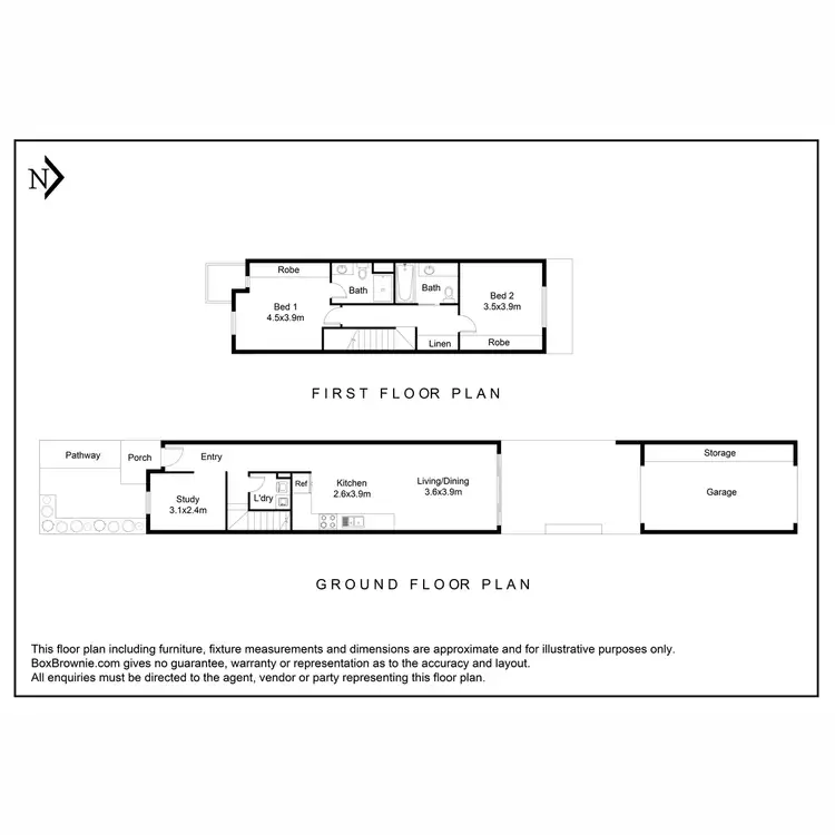 Floorplan of Homely townhouse listing, 85 Campaspe Way, Point Cook VIC 3030