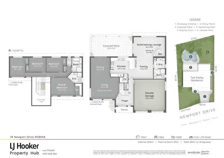 Floorplan of Homely house listing, 78 Newport Drive, Robina QLD 4226