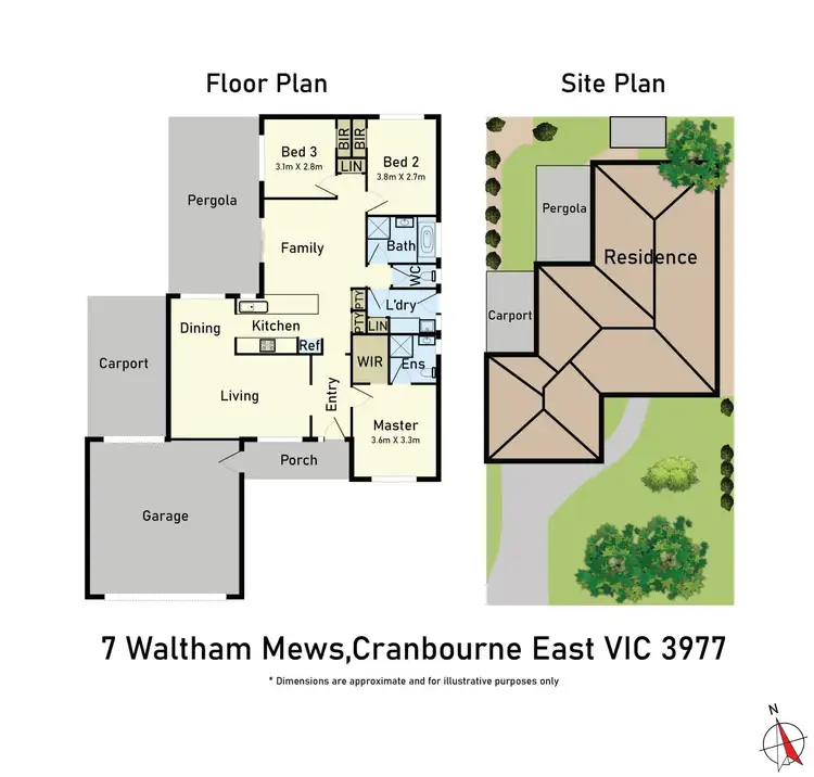 Floorplan of Homely house listing, 7 Waltham Mews, Cranbourne East VIC 3977