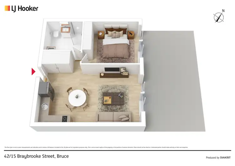 Floorplan of Homely unit listing, 42/15 Braybrooke Street, Bruce ACT 2617