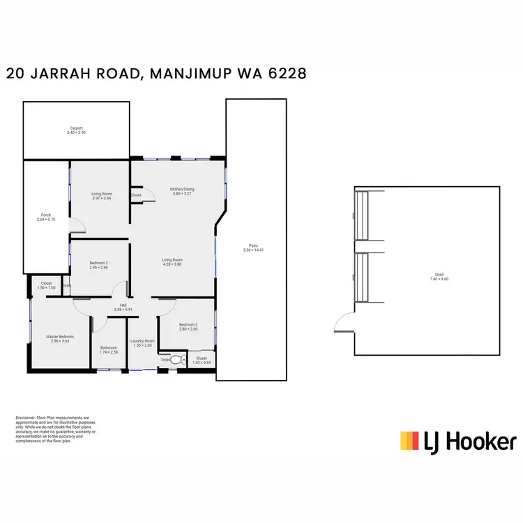 Floorplan of Homely house listing, 20 Jarrah Road, Manjimup WA 6258
