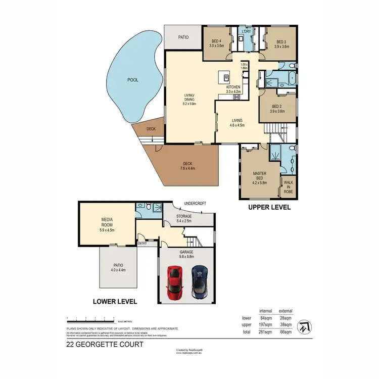 Floorplan of Homely house listing, 22 Georgette Court, Eatons Hill QLD 4037