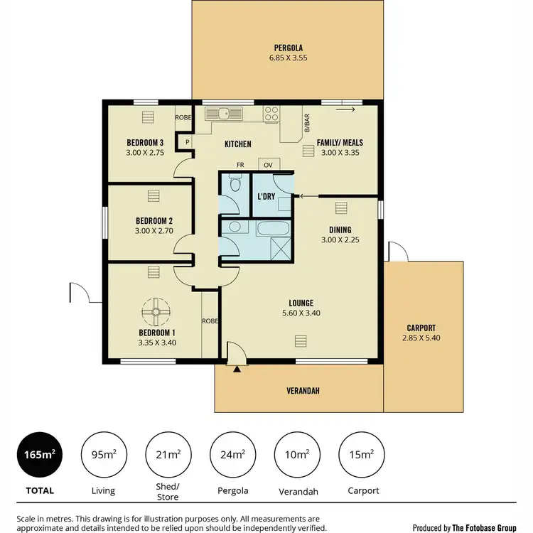 Floorplan of Homely house listing, 42 Wongabeena Drive, Surrey Downs SA 5126