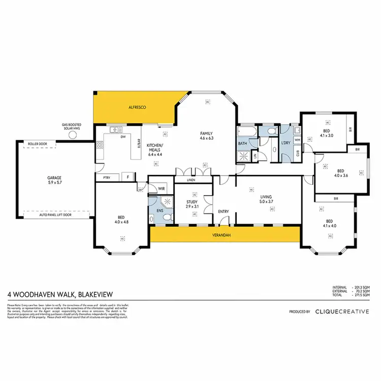 Floorplan of Homely house listing, 4 Woodhaven Walk, Blakeview SA 5114