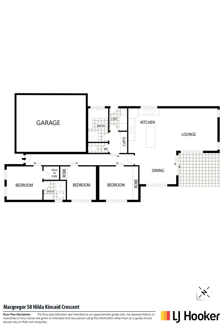 Floorplan of Homely house listing, 58 Hilda Kincaid Crescent, Macgregor ACT 2615