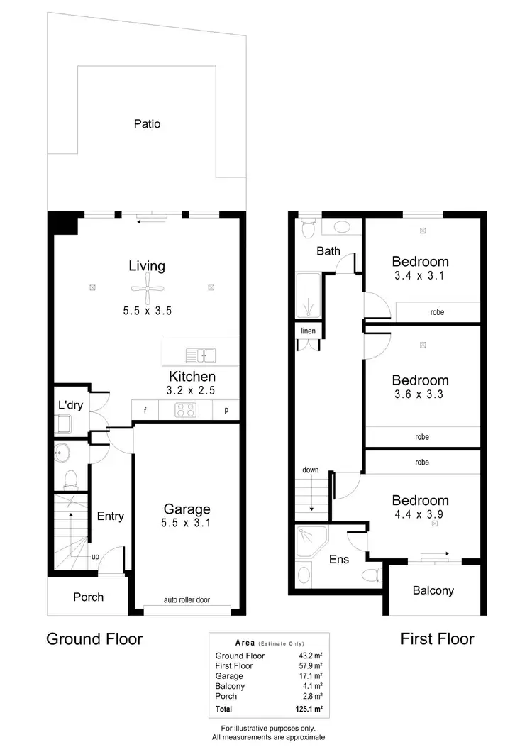Floorplan of Homely townhouse listing, 9/60-68 Augustine Street, Mawson Lakes SA 5095