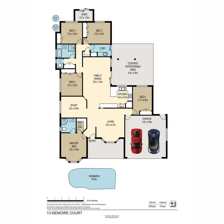 Floorplan of Homely house listing, 13 Memoire Court, Eatons Hill QLD 4037