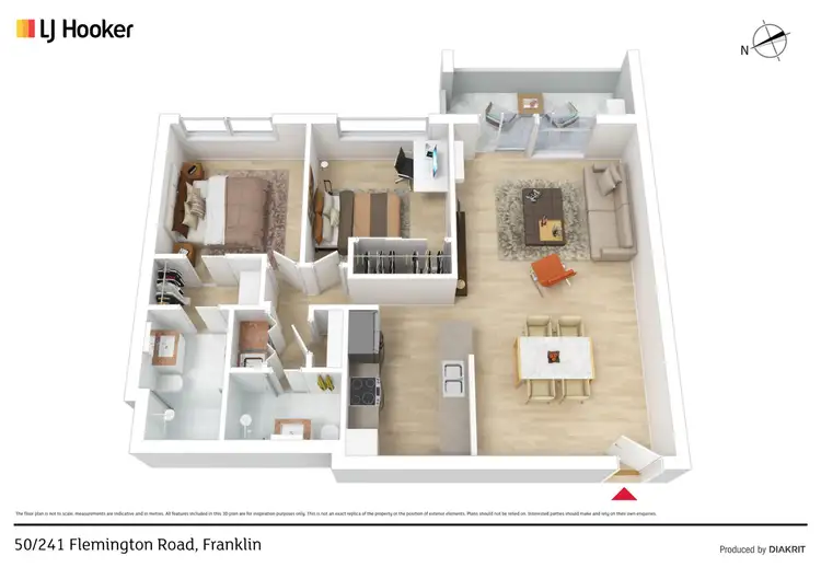 Floorplan of Homely apartment listing, 50/241 Flemington Road, Franklin ACT 2913