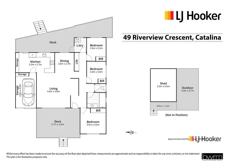 Floorplan of Homely house listing, 49 Riverview Crescent, Catalina NSW 2536