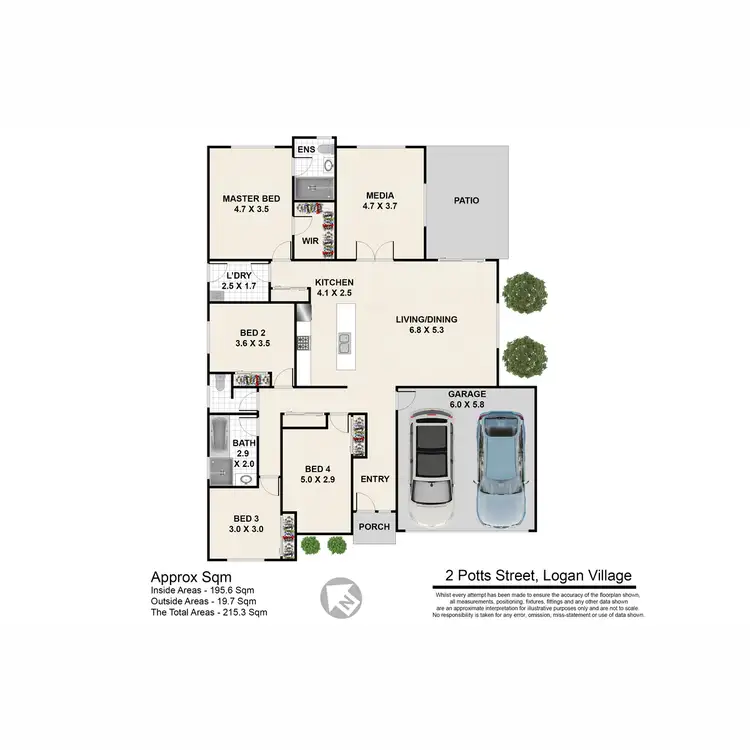 Floorplan of Homely house listing, 2 Potts Street, Logan Village QLD 4207