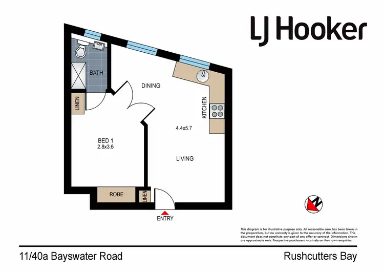 Floorplan of Homely apartment listing, 11/40A Bayswater Road, Rushcutters Bay NSW 2011