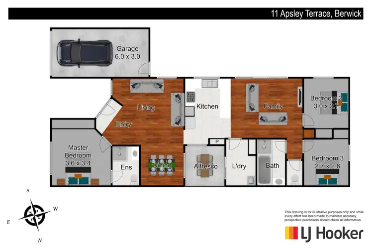 Floorplan of Homely house listing, 11 Apsley Terrace, Berwick VIC 3806