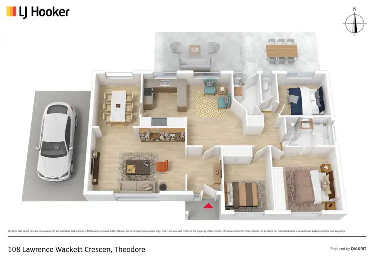 Floorplan of Homely house listing, 108 Lawrence Wackett Crescent, Theodore ACT 2905