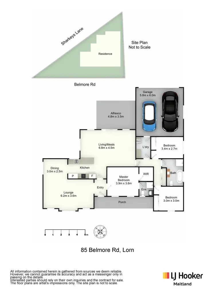 Floorplan of Homely house listing, 85 Belmore Road, Lorn NSW 2320