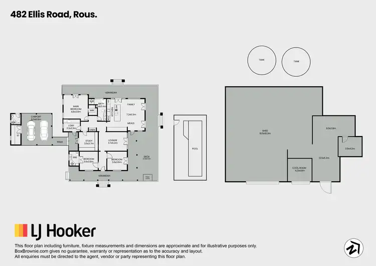 Floorplan of Homely rural property listing, 482 Ellis Road, Rous NSW 2477