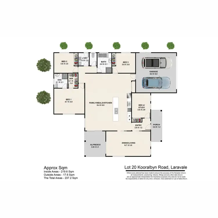 Floorplan of Homely house listing, 523 Kooralbyn Road, Laravale QLD 4285