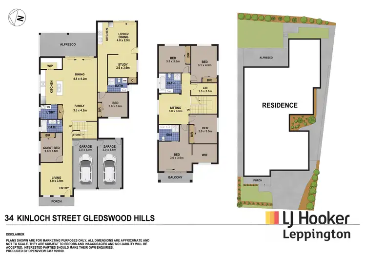Floorplan of Homely house listing, 34a & 34b Kinloch Street, Gledswood Hills NSW 2557