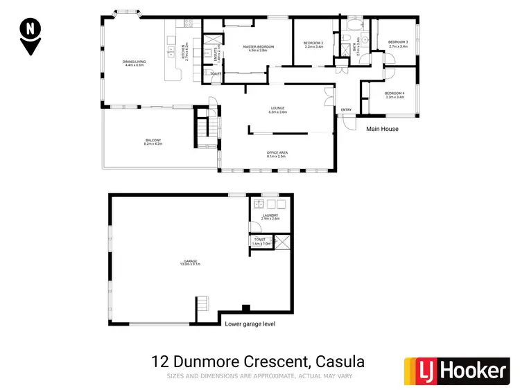 Floorplan of Homely house listing, 12 Dunmore Crescent, Casula NSW 2170