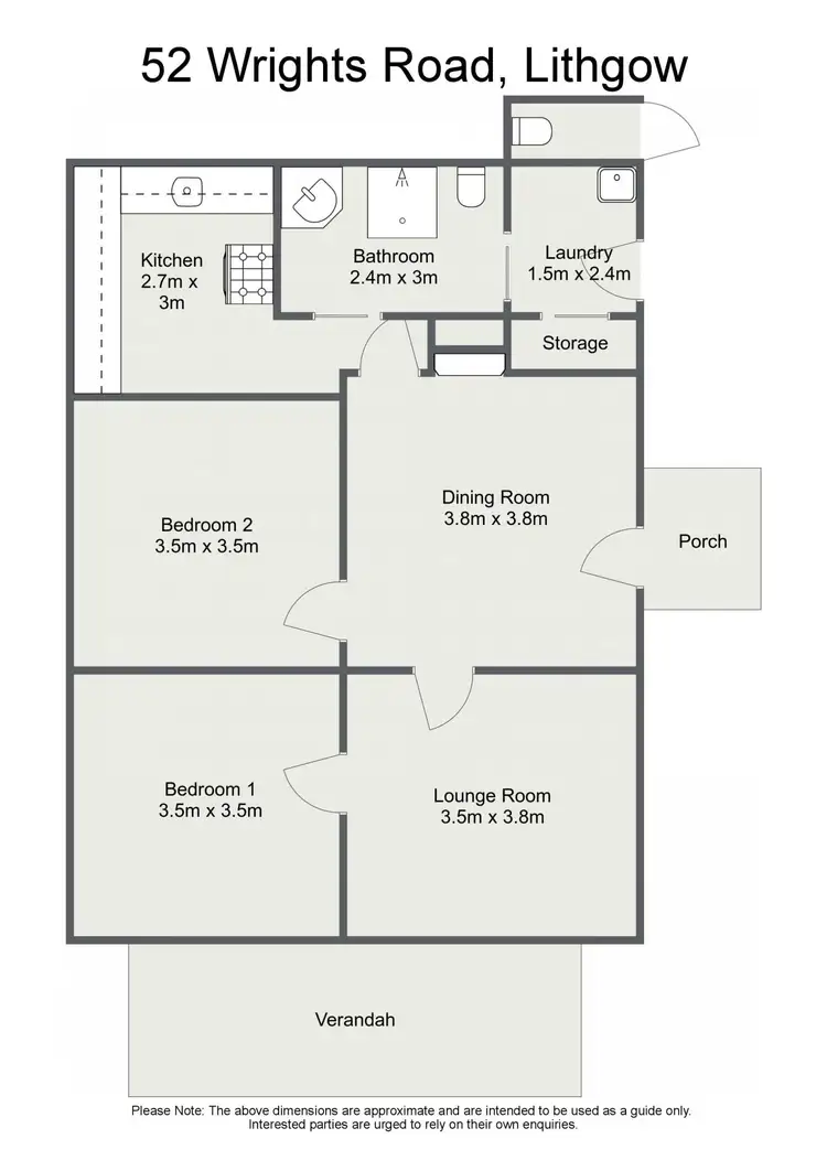 Floorplan of Homely house listing, 52 Wrights Road, Lithgow NSW 2790