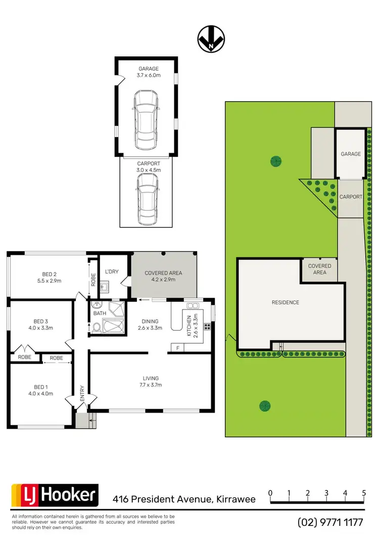 Floorplan of Homely house listing, 416 President Avenue, Kirrawee NSW 2232