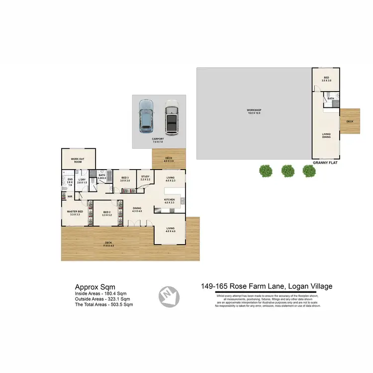 Floorplan of Homely rural property listing, 149-165 Rose Farm Lane, Logan Village QLD 4207