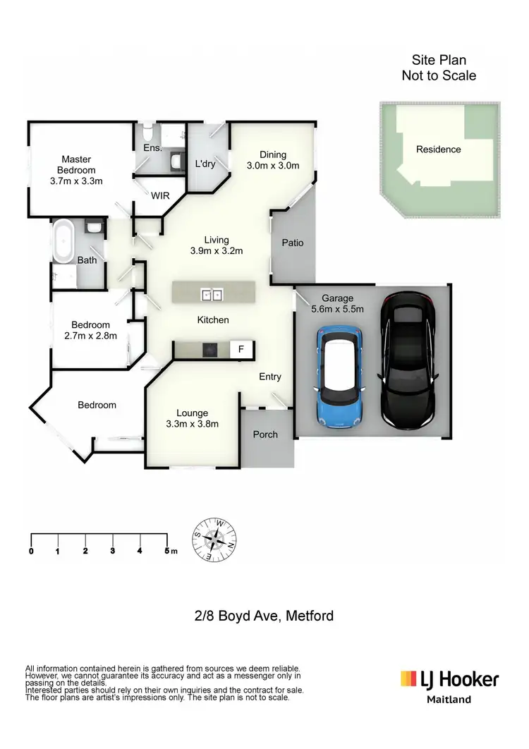 Floorplan of Homely villa listing, 2/8 Boyd Avenue, Metford NSW 2323