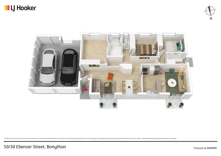 Floorplan of Homely townhouse listing, 50/30 Ebenezer Street, Bonython ACT 2905