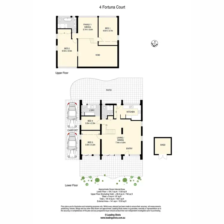 Floorplan of Homely house listing, 4 Fortuna Court, Eatons Hill QLD 4037