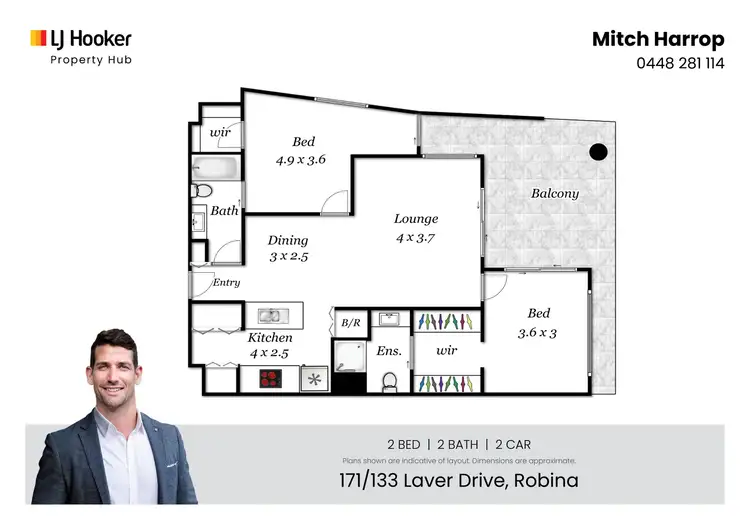 Floorplan of Homely apartment listing, 171/133 Laver Drive, Robina QLD 4226