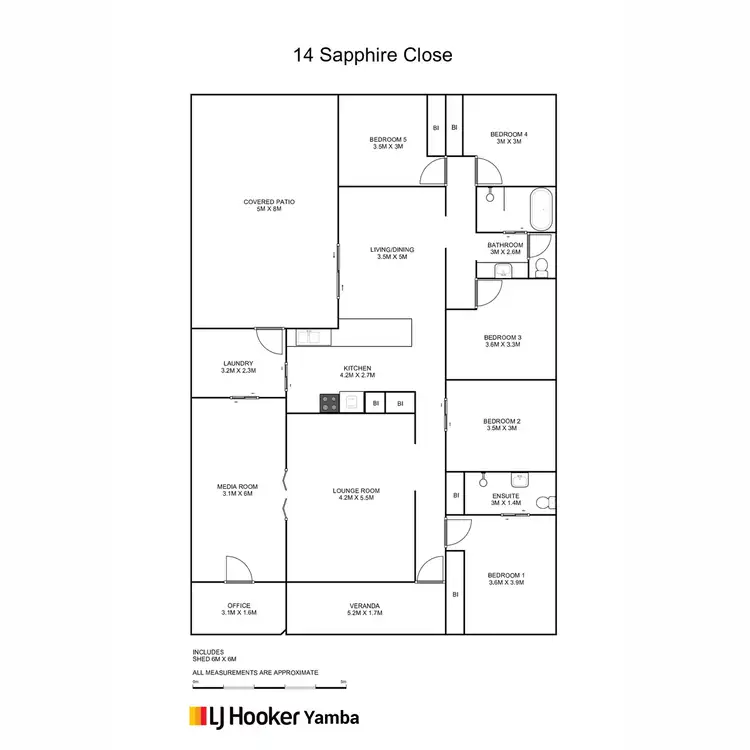 Floorplan of Homely house listing, 14 Sapphire Close, Townsend NSW 2463