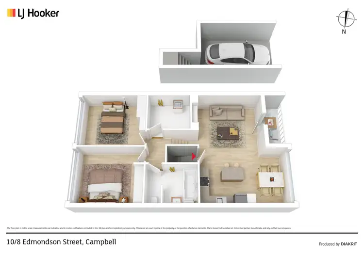 Floorplan of Homely apartment listing, 10/8 Edmondson Street, Campbell ACT 2612