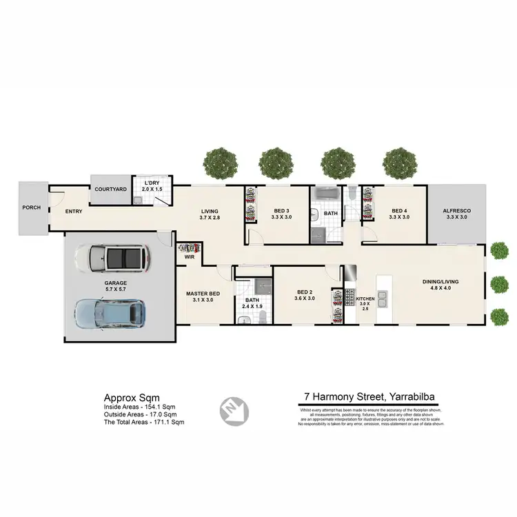 Floorplan of Homely house listing, 7 Harmony Street, Yarrabilba QLD 4207