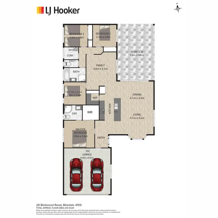 Floorplan of Homely house listing, 28 Birdwood Road, Birkdale QLD 4159