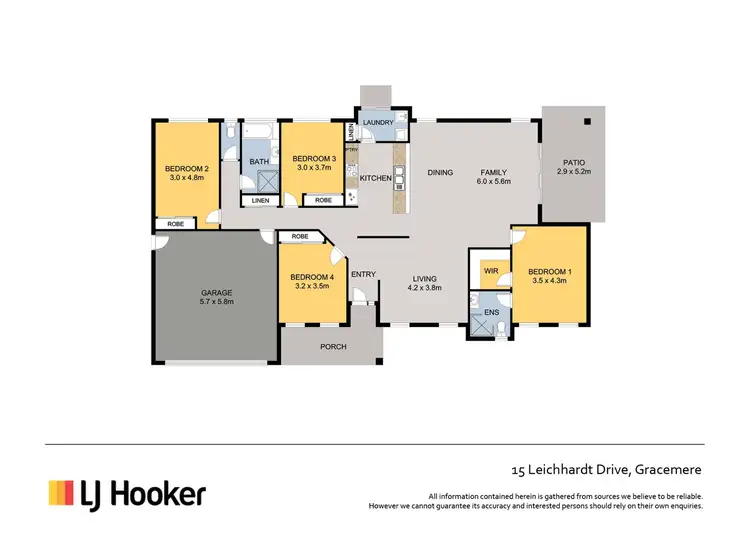 Floorplan of Homely house listing, 15 Leichhardt Drive, Gracemere QLD 4702