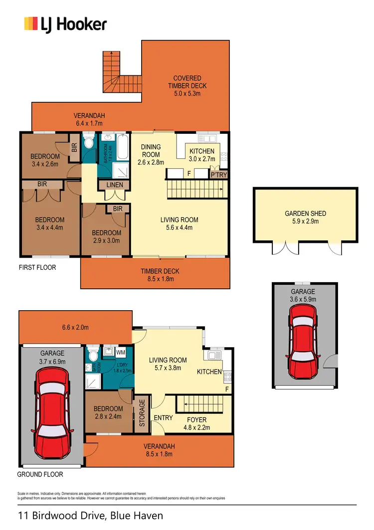 Floorplan of Homely house listing, 11 Birdwood Drive, Blue Haven NSW 2262