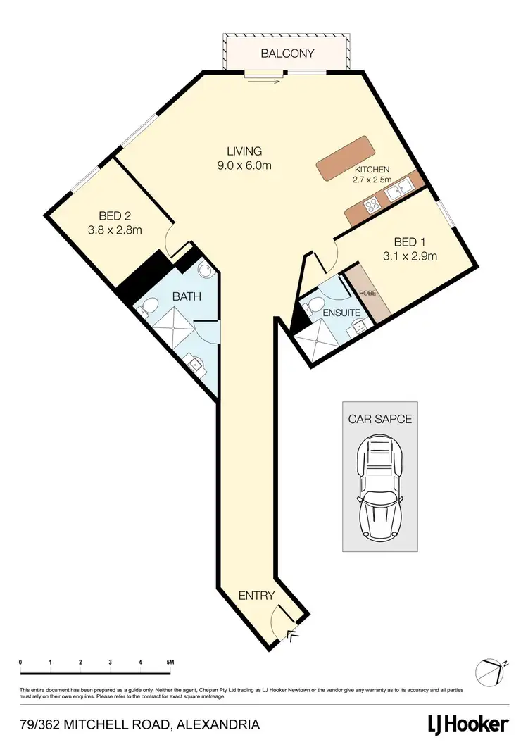 Floorplan of Homely apartment listing, 79/362 Mitchell Road, Alexandria NSW 2015