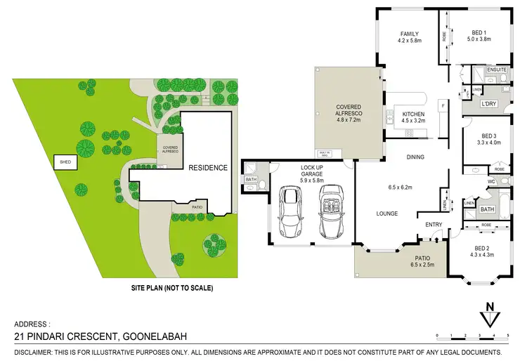 Floorplan of Homely house listing, 21 Pindari Crescent, Goonellabah NSW 2480