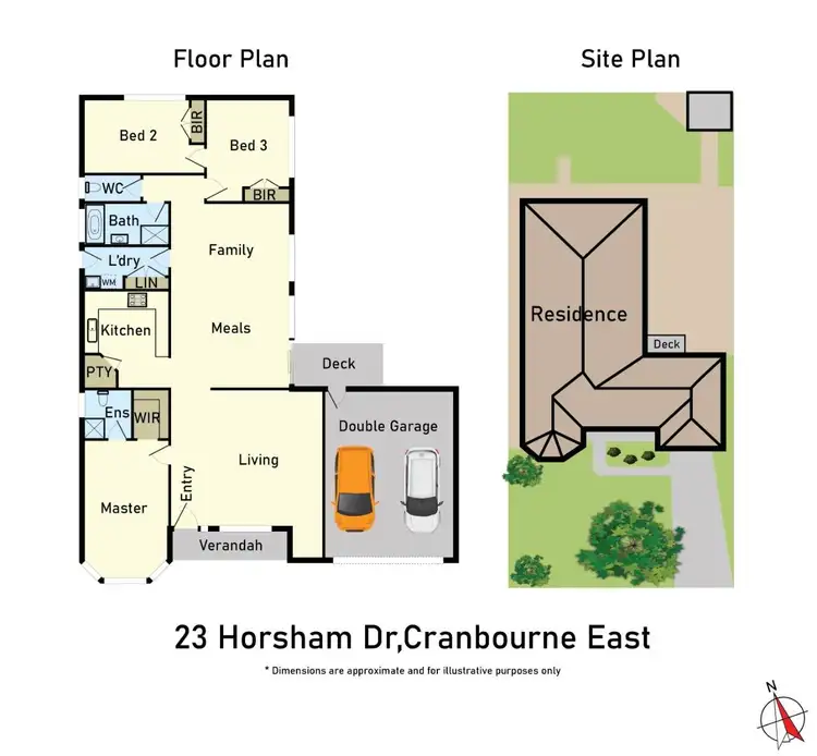 Floorplan of Homely house listing, 23 Horsham Drive, Cranbourne East VIC 3977