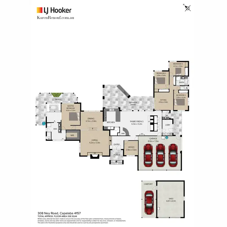 Floorplan of Homely house listing, 308 Ney Road, Capalaba QLD 4157