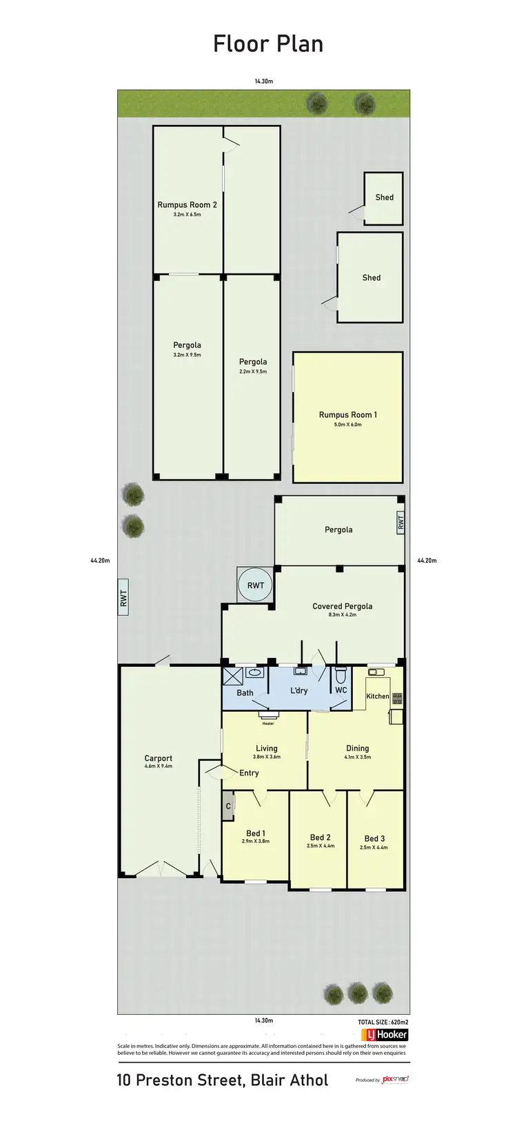 Floorplan of Homely house listing, 10 Preston St, Blair Athol SA 5084