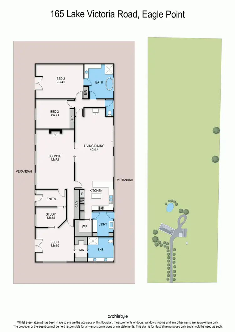 Floorplan of Homely rural property listing, 165 Lake Victoria Road, Eagle Point VIC 3878