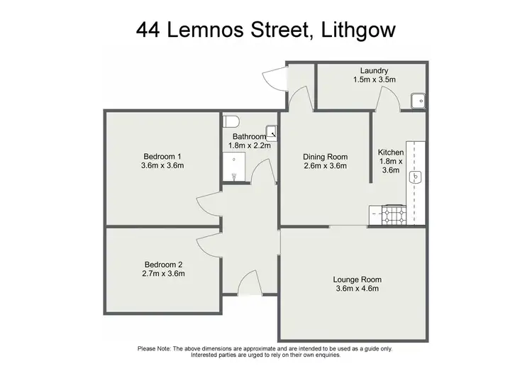 Floorplan of Homely house listing, 44 Lemnos Street, Lithgow NSW 2790