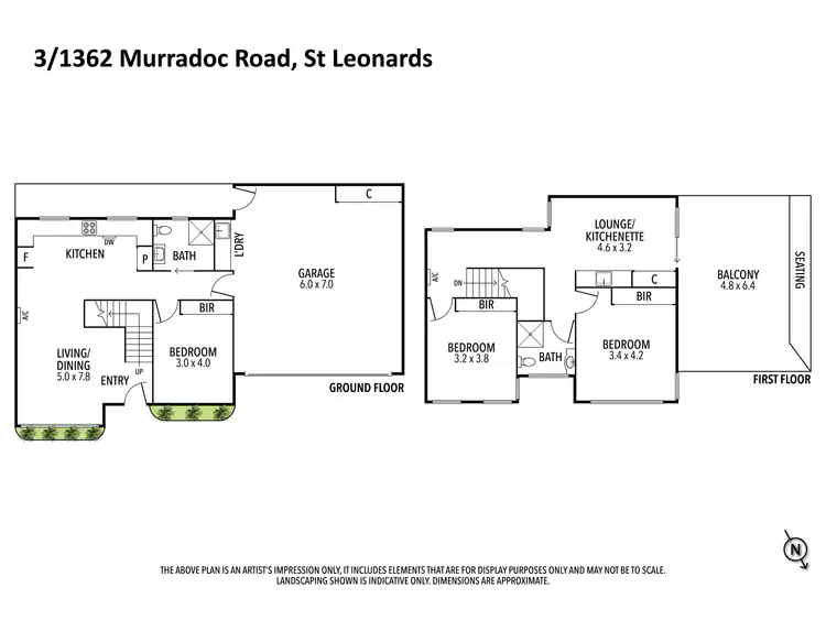 Floorplan of Homely unit listing, Unit 3/1362 Murradoc Road, St Leonards VIC 3223