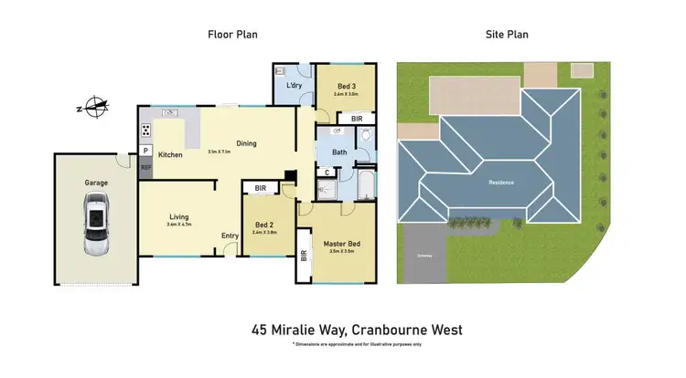 Floorplan of Homely house listing, 45 Miralie Way, Cranbourne West VIC 3977