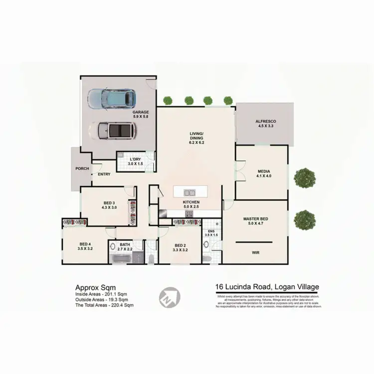 Floorplan of Homely house listing, 16 Lucinda Road, Logan Village QLD 4207