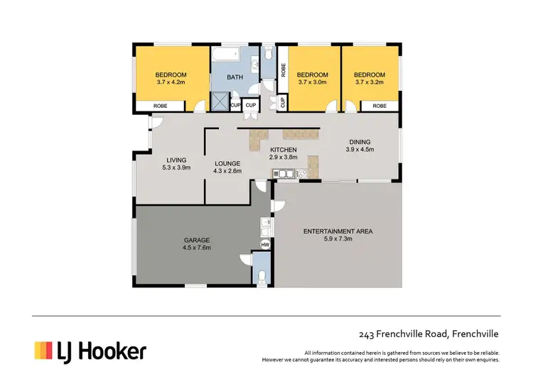 Floorplan of Homely house listing, 243 Frenchville Road, Frenchville QLD 4701