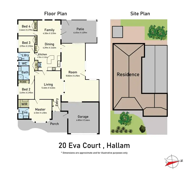 Floorplan of Homely house listing, 20 Eva Court, Hallam VIC 3803
