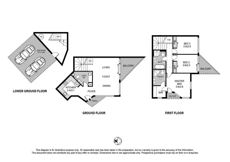 Floorplan of Homely townhouse listing, 5/271 O'Sullivan Road, Bellevue Hill NSW 2023
