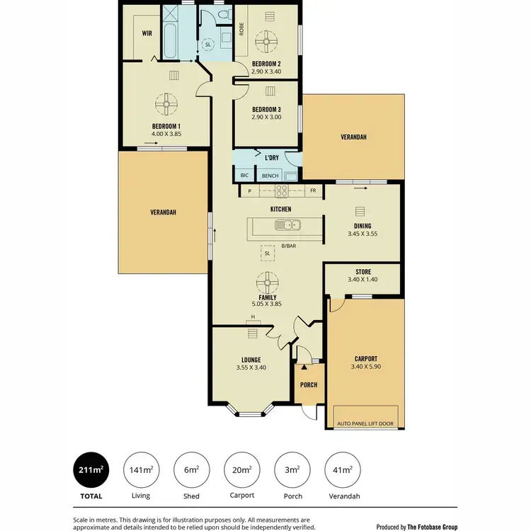 Floorplan of Homely house listing, 9 Woolford Place, Pooraka SA 5095